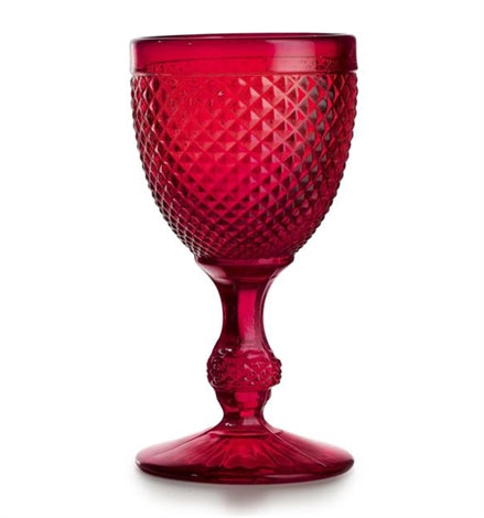 Bicos Water Goblet Red, Set of 4 Pc