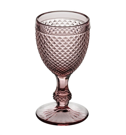 Bicos Water Goblet Pink, Set of 4 Pc