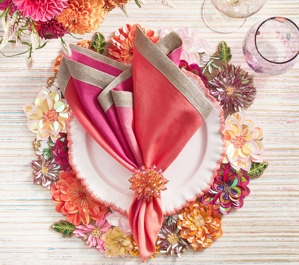 Dahlia Placemat in Multi, Set of 2