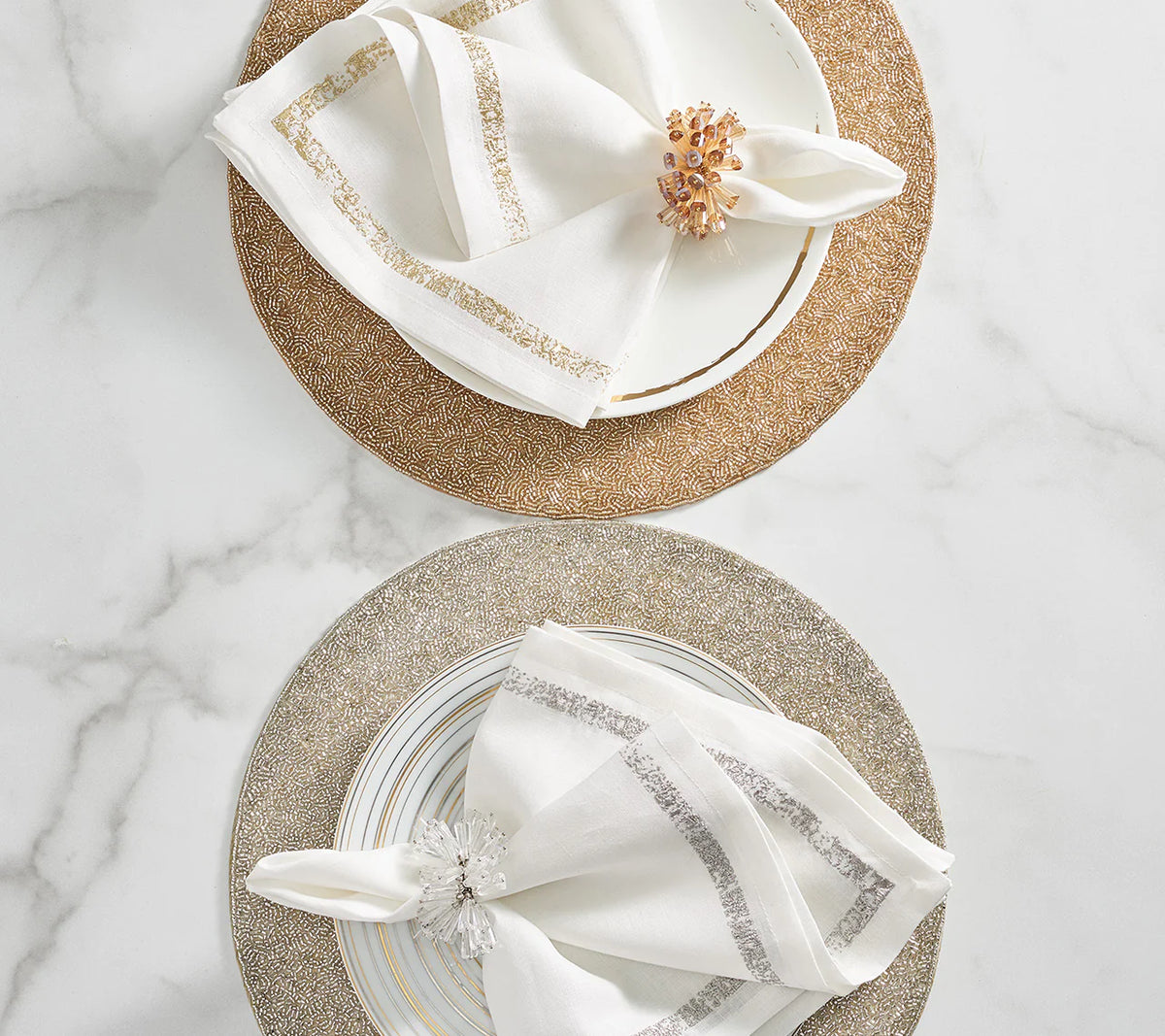 Vermicelli Placemat in Champagne