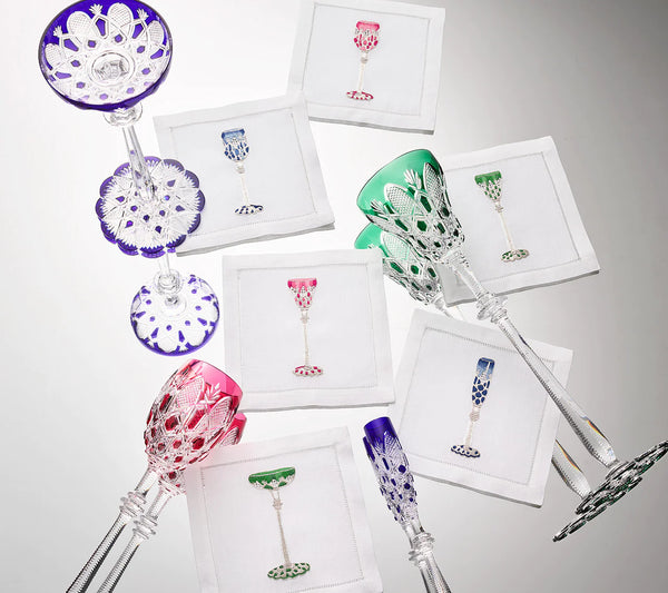 Tsar Cocktail Napkins in Multi, Set of 6 in a Gift Box