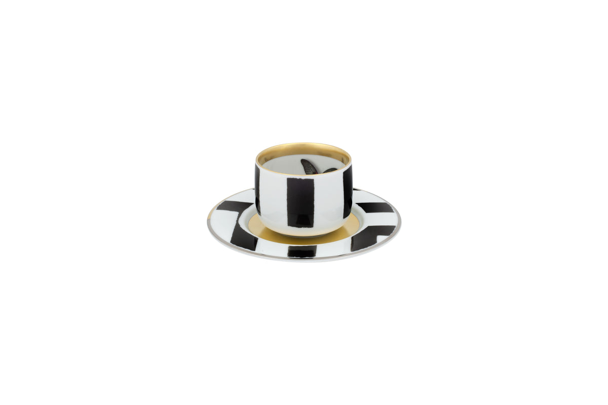 Coffee Cup with Saucer - Sol y Sombra Collection