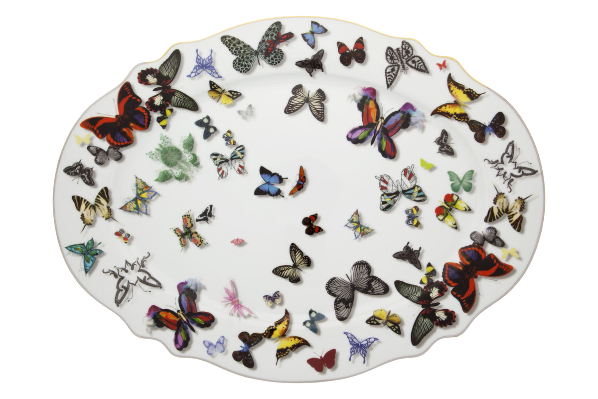 Large Oval Platter - Butterfly Parade Collection