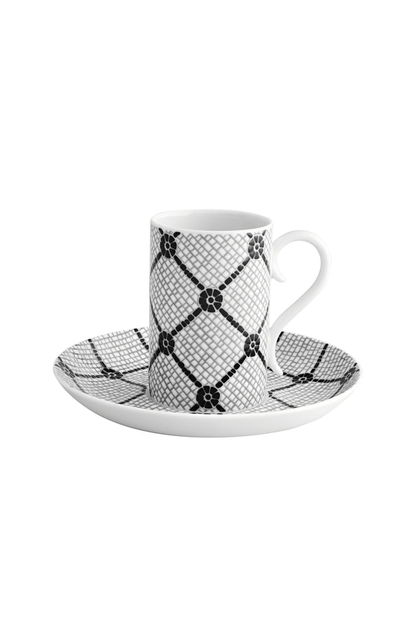 Coffee Cups & Saucer, Set of 4 - Calcada Portuguesa