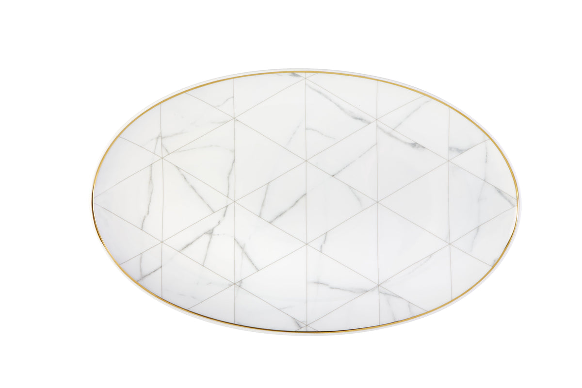 Large Oval Platter - Carrara Collection