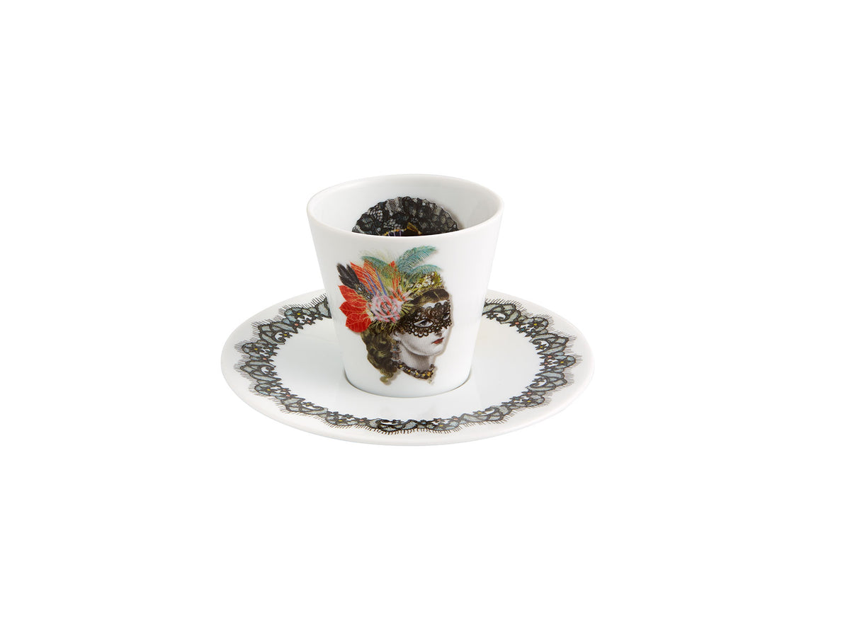 Coffee Cups & Saucer, Set of 4 - Love Who You Want Collection