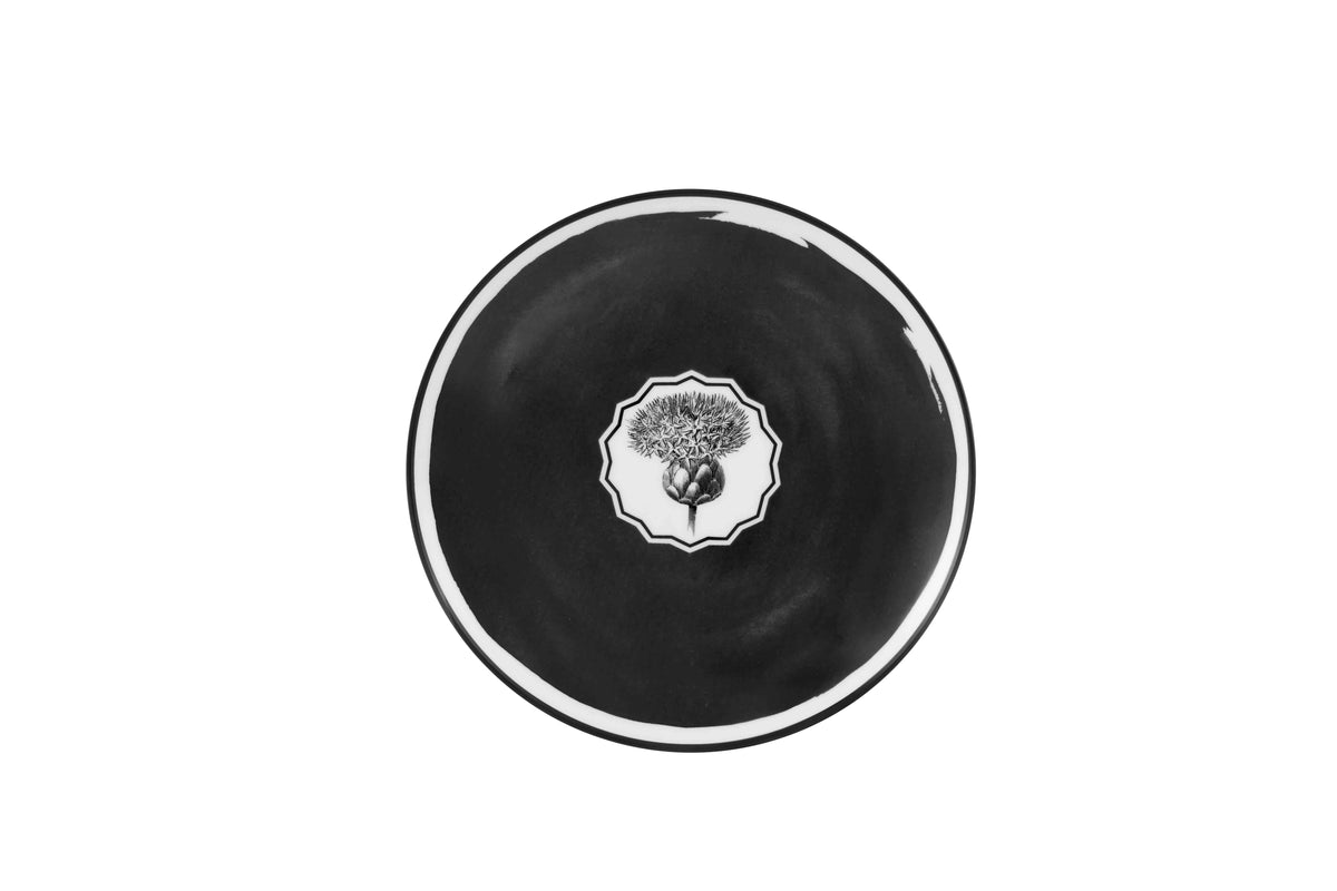 Dessert Plate Black - Herbariae Collection