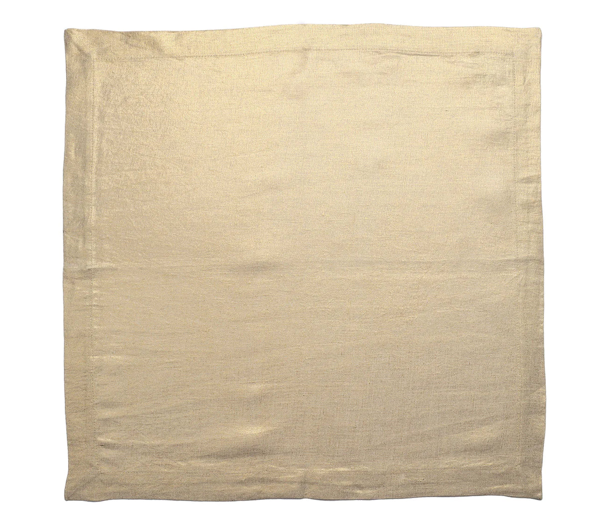 Metallic Linen Napkin in Natural & Gold