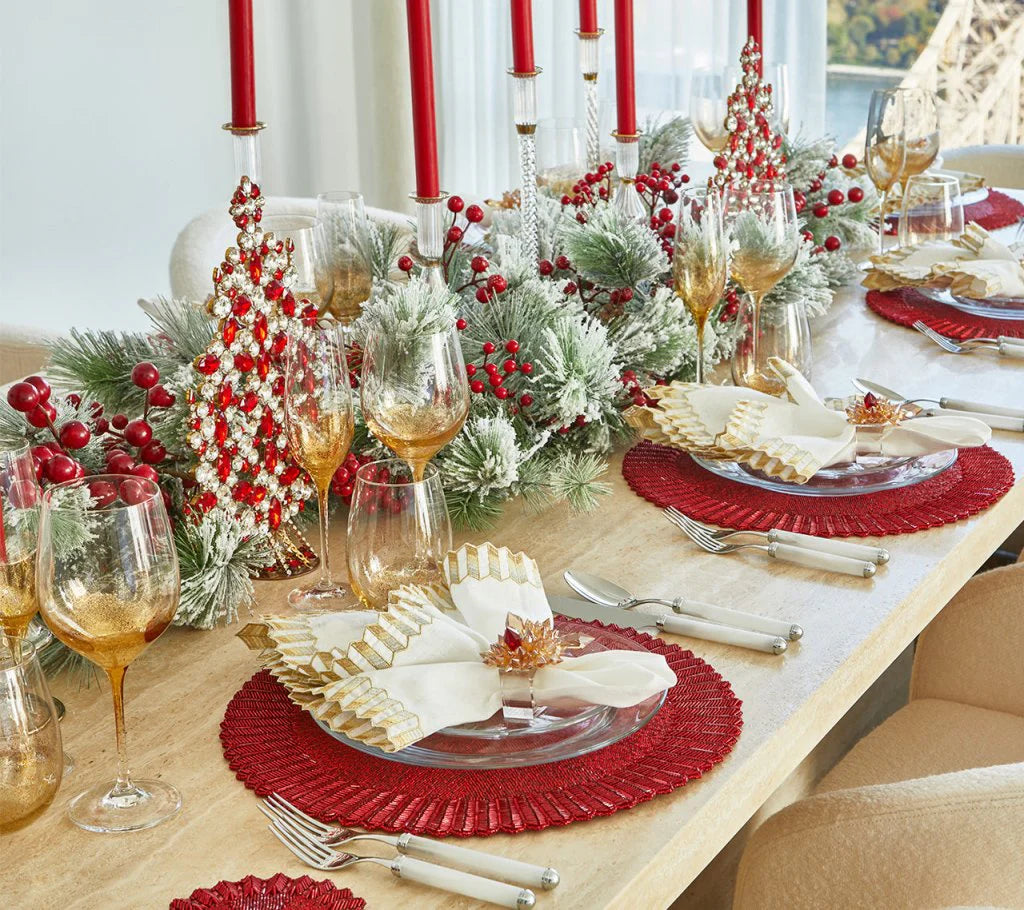 Mirage 5-Piece Place Setting in White & Silver