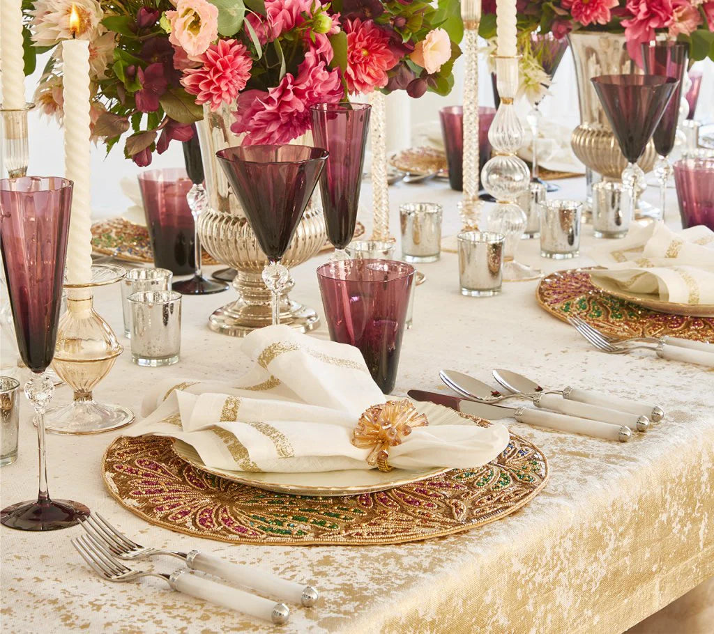 Mirage 5-Piece Place Setting in White & Silver