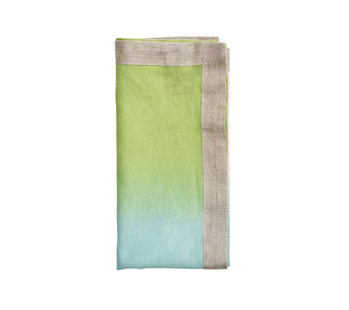 Dip Dye Napkin, Blue & Green