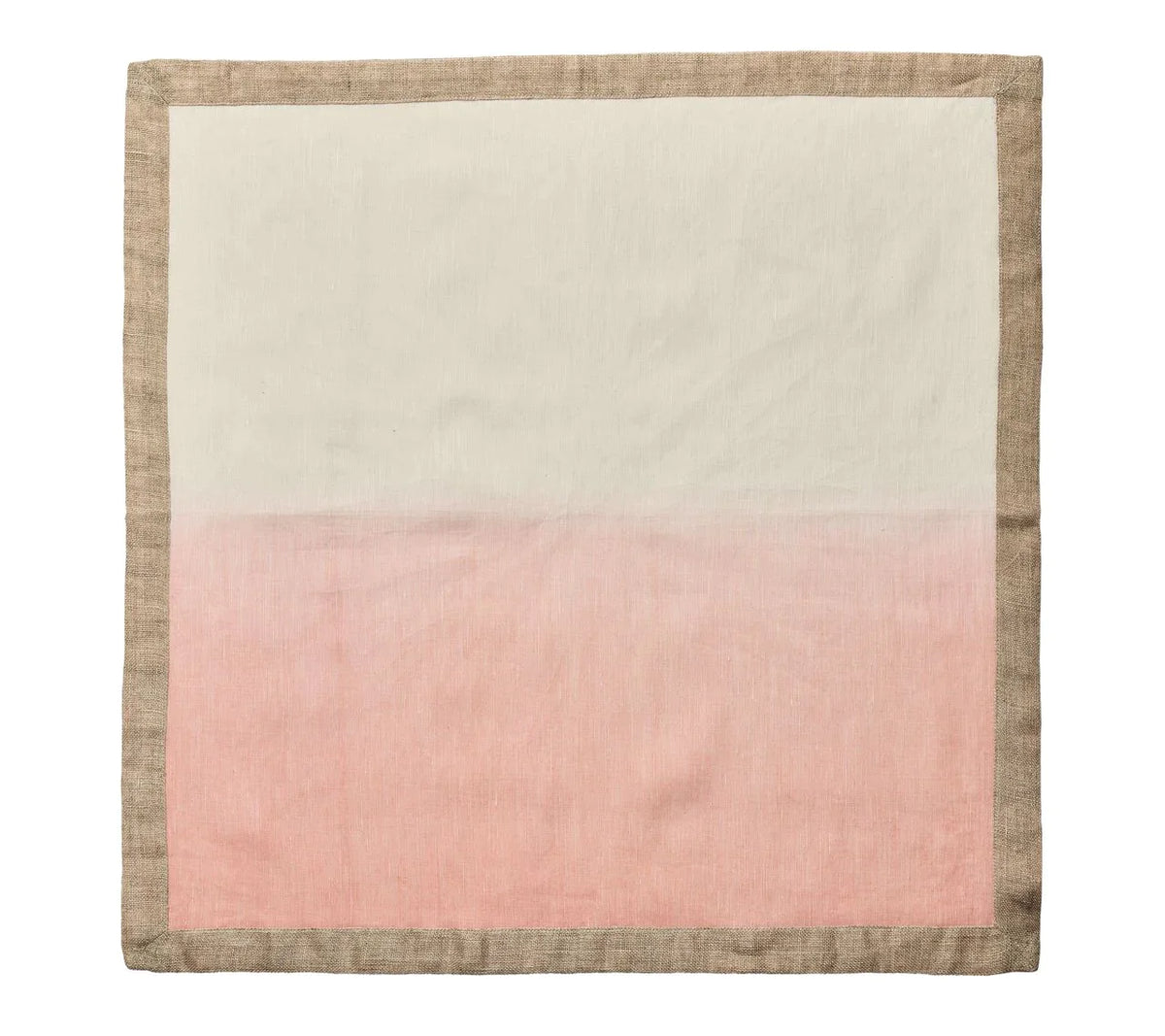 Dip Dye Napkin, Blush & Gold