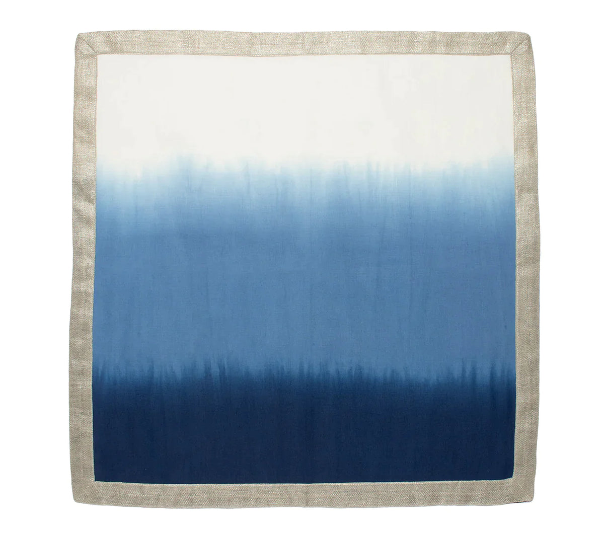 Dip Dye Napkin, Blue & White