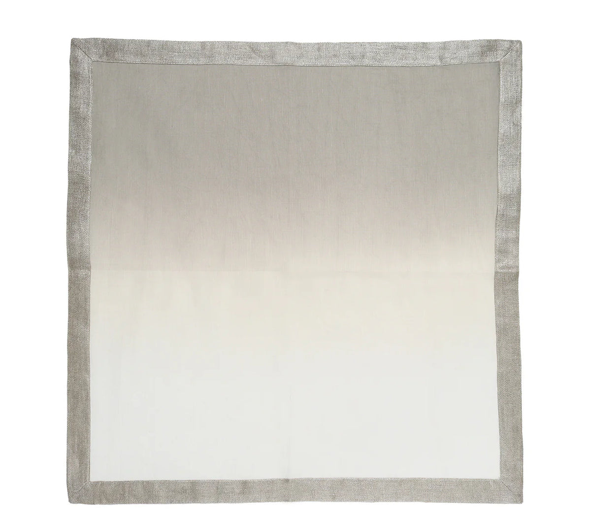 Dip Dye Napkin, Gray & Silver