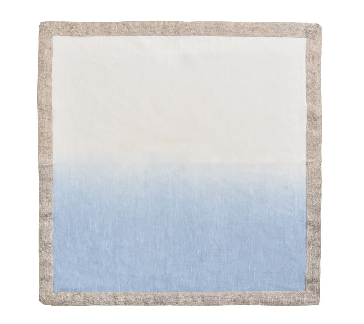 Dip Dye Napkin, White & Periwinkle