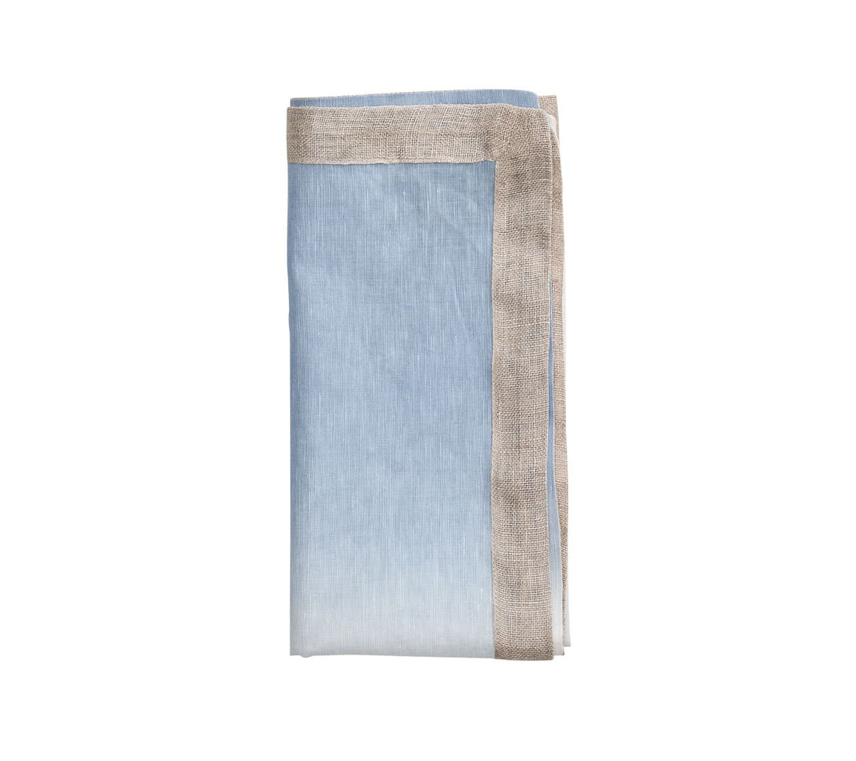 Dip Dye Napkin, White & Periwinkle