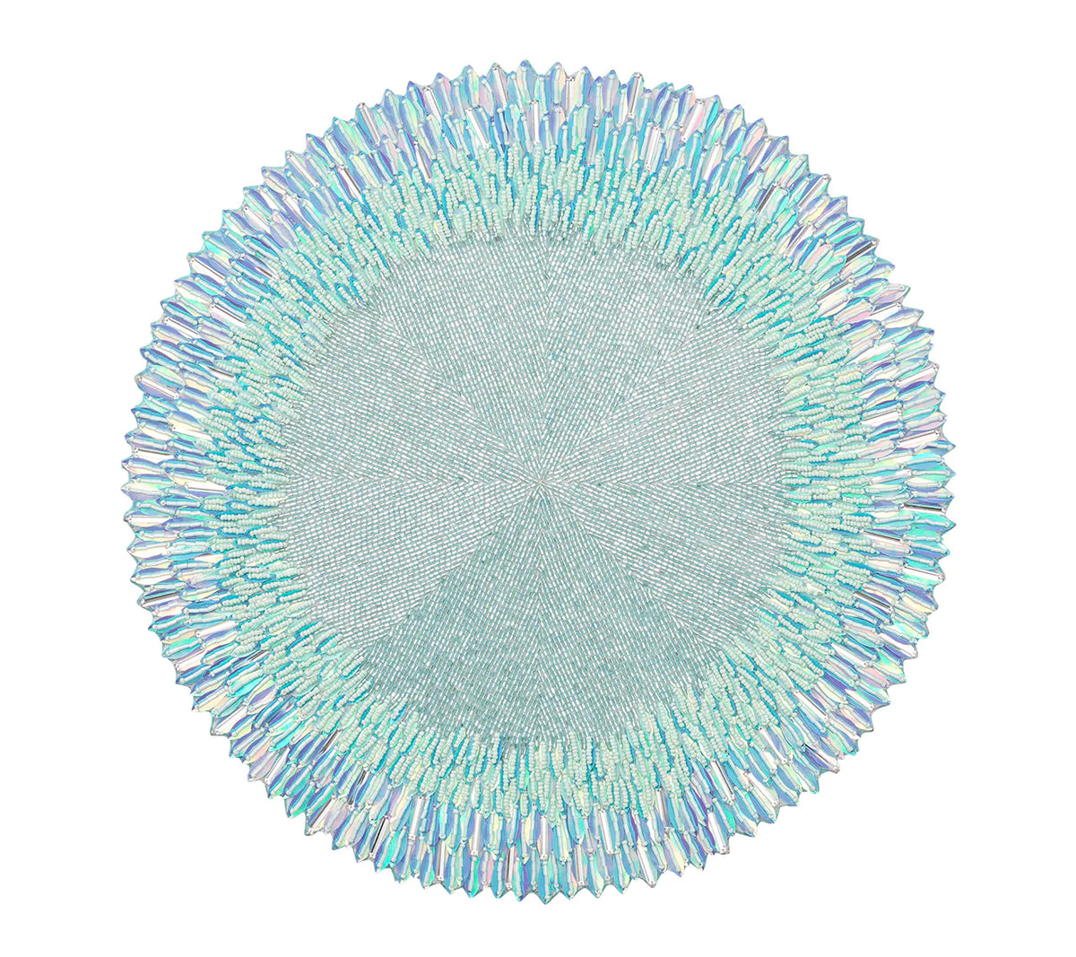 Ray Placemat in Periwinkle & Seafoam, Set of 2