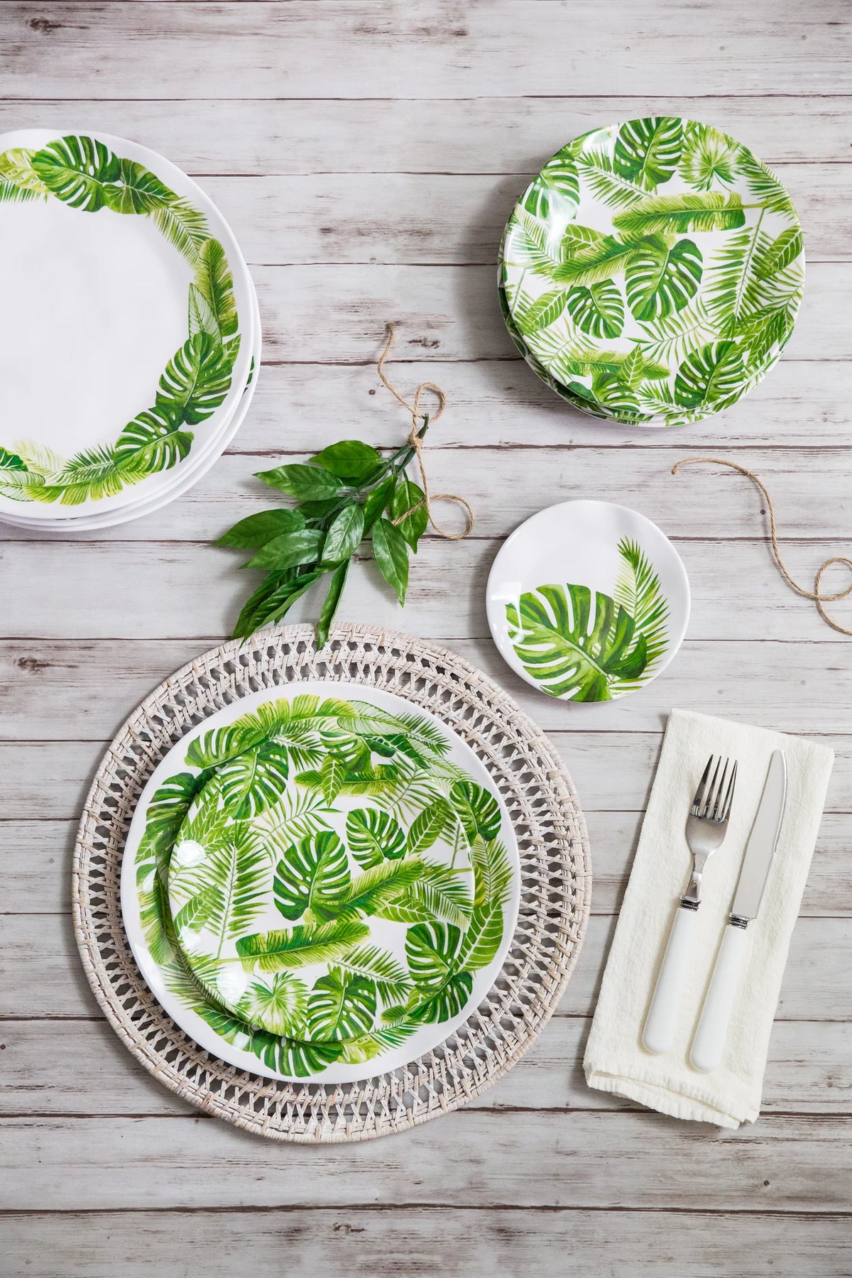 Palm Plate Set of 12pcs