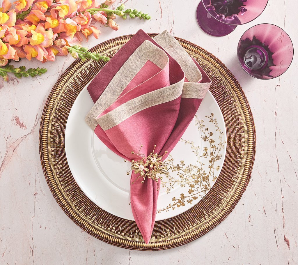 Dip Dye Napkin, Berry & Plum