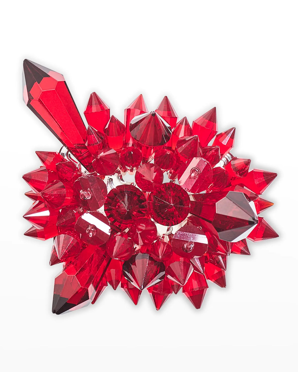 Zénith Napkin Rings in Red, Set of 4 in a Gift Box