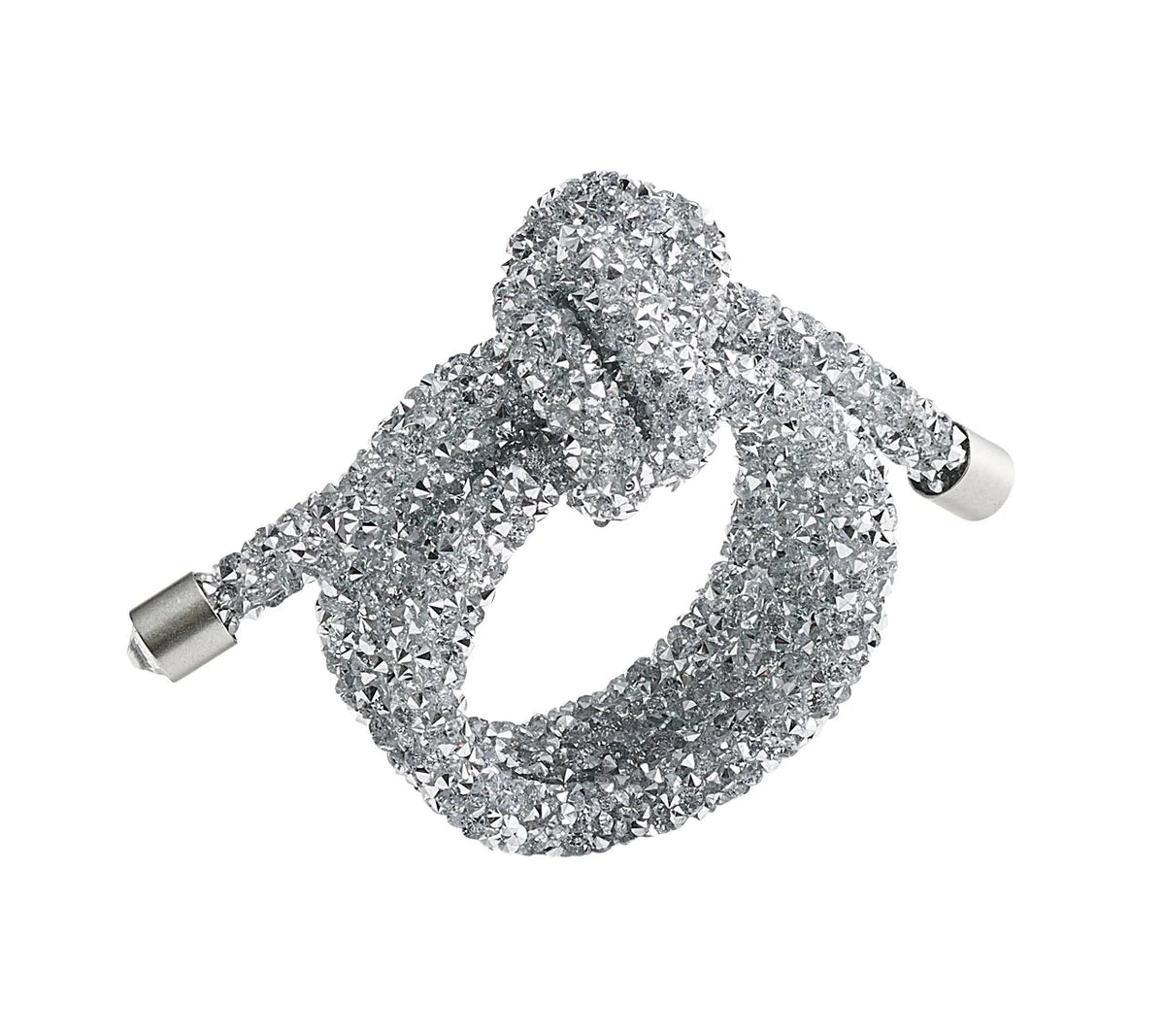 Glam Knot Napkin Ring in Silver